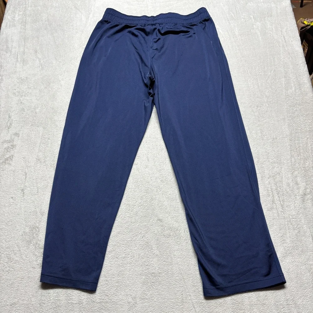 Under Armour Pants‎ Mens XL Warm Up Track Blue Wide Leg Y2K Loose Drawstrings